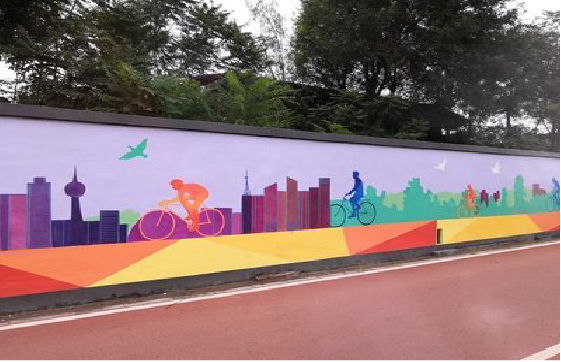  大英墙体彩绘-围墙