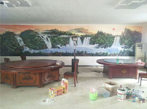  大英墙绘-写实风景