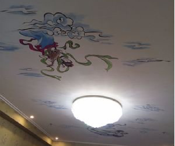  大英如何快速绘制天花板上的手绘墙？