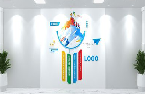  大英公司企业形象墙的工艺材料有哪些？