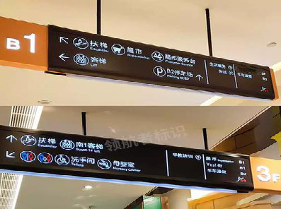  大英如何通过商场标识牌引导客流分布？